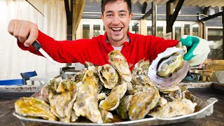 Japan's All-You-Can-Eat OYSTER MOUNT FUJI!! Japanese Fisherman Food in Matsushima!