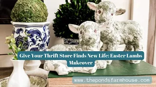 Give Your Thrift Store Finds New Life: Easter Lamb Makeover