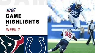 Texans vs. Colts Week 7 Highlights | NFL 2019