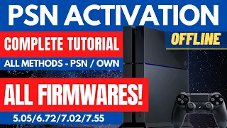 COMPLETE PSN ACTIVATION TUTORIAL | MASTER TUTORIAL | WEB ACTIVATION  | PSN ID | PS4 JAILBREAK