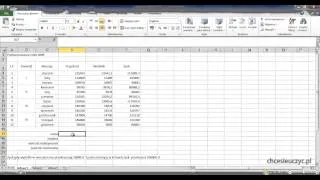 Kurs Microsoft Excel Średniozaawansowany [lekcja#2] - Podstawowe funkcje: SUMA; ŚREDNIA; MAX; MIN