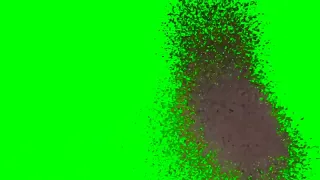 Thanos snap effect in green screen