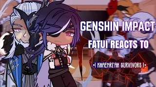 💙✨ Genshin Impact Fatui Harbingers react to Khaenri'ah Survivors || Gacha Club