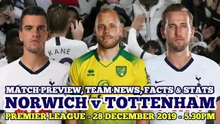 MATCH PREVIEW, TEAM NEWS AND STATS & FACTS: Norwich v Tottenham: Spurs Could Move Into the Top 4!