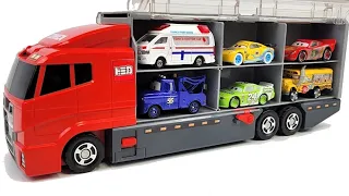 13 Types Tomica Cars ｜ Tomica opening and put in big Okatazuke convoy