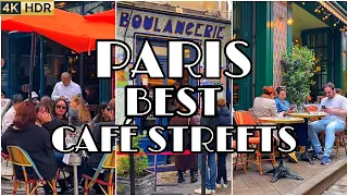 🇫🇷[PARIS TRAVEL GUIDE] "2024 PARIS BEST CAFÉ STREETS  PART 1" (4K60 FPS VERSION) 08/MAY/2024