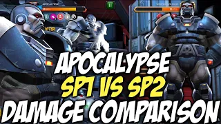 Apocalypse Sp1 Vs Sp2 Damage Comparison | Marvel Contest Of Champions