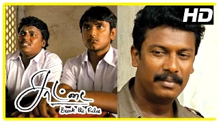 Saattai Tamil movie scenes | Samuthirakani decides to help students | Yuvan | Mahima