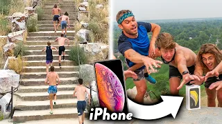 EPIC Race Up Mountain vs. Subscribers, Winner Gets a FREE iPhone!!