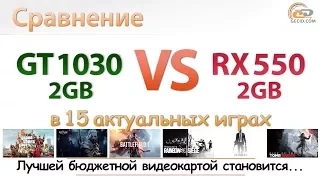 GeForce GT 1030 vs Radeon RX 550 2GB: лучшей бюджетной игровой видеокартой становится...