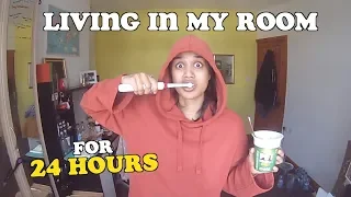 living in my room for 24 hours | clickfortaz