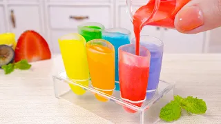 Coolest Miniature Rainbow Ice Cream Recipe | So Yummy Miniature Fruit Dessert Recipe For Summer