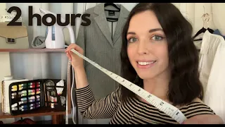 Men's Suit Fitting ASMR🧵 | Tailor Shop, Measuring, Fabric Sounds (2 HOUR Compilation)