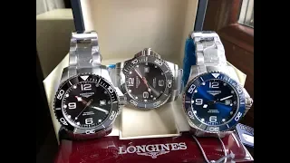 Black, Blue, Graphite Longines Hydro Conquest Automatic Ceramic Bezel 43mm