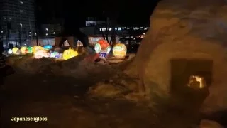 Snow Lantern Festival | Aomori City, Japan