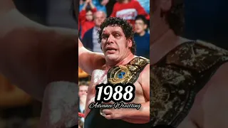 Andre The Giant - Evolution ( 1968 - 1992 ) #shorts