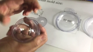 Comparison 2.17" 3.15" bath bomb mold ball soapmaking tools (www.mpksoapmold.com)