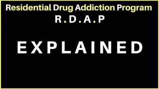 RDAP Drug program broken down - RDAP DAN