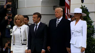 Trump Welcomes Macron at White House