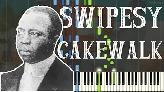 Scott Joplin - Swipesy Cakewalk 1900 (Ragtime Cakewalk Piano Synthesia)