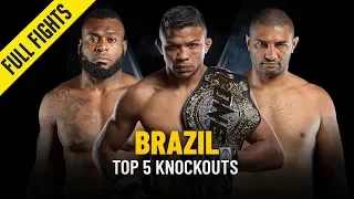 Top 5 Knockouts | Brazil | ONE Full Fights