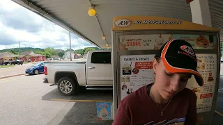 Root Beer Float, A&W Drive-In, 200 E Margaret St, Iron Mountain, Michigan, 28 July 2023