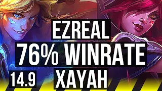 EZREAL & Bard vs XAYAH & Blitzcrank (ADC) | 76% winrate, 10/2/11, Legendary | KR Grandmaster | 14.9