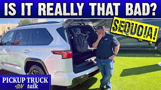 Does New Sequoia Compete? Popular Full-Size SUV Third-Row Rear Storage Comparison!