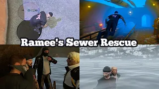 Ramee Explores the Flooded Sewers w/ Mr.K, X and Marty | NoPixel 4.0 GTA RP