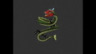 Rigging with curve in blender (Chinese Dragon)