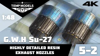 Great Wall Hobby Su-27 1:48 | Painting and installing highly detailed resin nozzles!