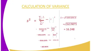 FORM  4 MATHS LESSON 39 CALCULATION OF STANDARD DEVIATION FOR GROUPED DATA