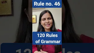 120 rules of grammar | Rule 46 Grammar Rules | Nimisha Bansal