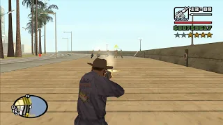 Gang Wars with a 4 Star Wanted Level - part 2 - GTA San Andreas - from the FPV Starter Save