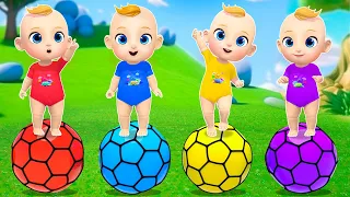 Color Balls & Sing a Song! | Finger Family Nursery Rhymes | JoJo Nursery Rhymes