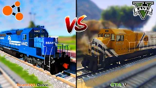 BeamNG Train vs GTA 5 Train - Who is Best?