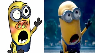 the minions rise of gru Drawing meme 😆 minions funniest moments memes