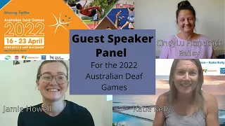 Guest Speaker Panel for the 2022 Australian Deaf Games