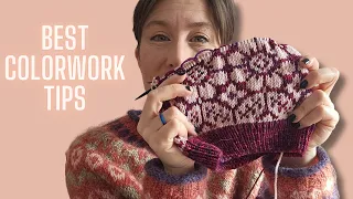 6 Tips to knit better STRANDED COLORWORK (#6 is key!)