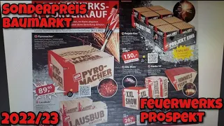 SONDERPREIS BAUMARKT FEUERWERKS PROSPEKT 2022/2023😍🔥🧨 || MD Fireworks