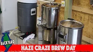 All Grain Haze Craze Home Brew Recipe-  NEIPA Home Brew Day