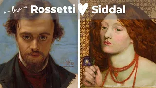 Dante Gabriel Rossetti and Elizabeth Siddal ❤️ Love stories in art