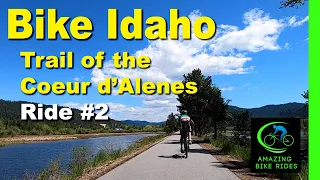30 Minute Virtual Bike Ride | Trail of the Coeur d’Alenes | Harrison Idaho | Indoor Cycling Workout