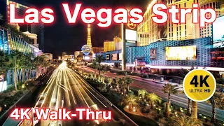 Las Vegas Strip Walking Tour in [4k] April 2022