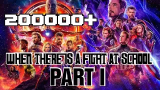 When there is a Fight at school Avengers,Joker, X-Men,DC  character memes|Just for funny|2021