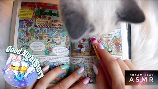 ★ASMR★ reading you to sleep - Comic with page brushing | Dream Play ASMR