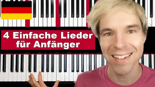 Klavier lernen für Anfänger: 4 Einfache Lieder (wunderschöne Melodien!!)