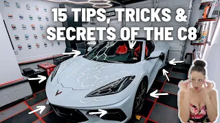 15 TIPS AND SECRETS OF THE C8 CORVETTE. I WAS ONLY AWARE OF 9 OF THEM!