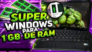 SUPER Windows ESPECIAL PC con 1 GB de RAM / ⚡NUEVO MiniOS Windows 7 LITE PODEROSO
