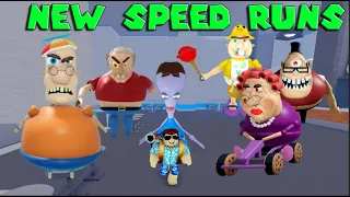 NEW Team Alien Obby! Speed Run, Walkthrough,  School teamwork, Baby Bobby, Mr Stinky, Grandma